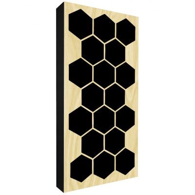 AbFuser Hexagon WOOD 100x50 10 CM AbFuser Hexagon WOOD 100x50 10 CM